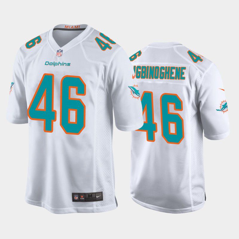Men Miami Dolphins #46 Noah Igbinoghene Nike White Game NFL Jersey->miami dolphins->NFL Jersey